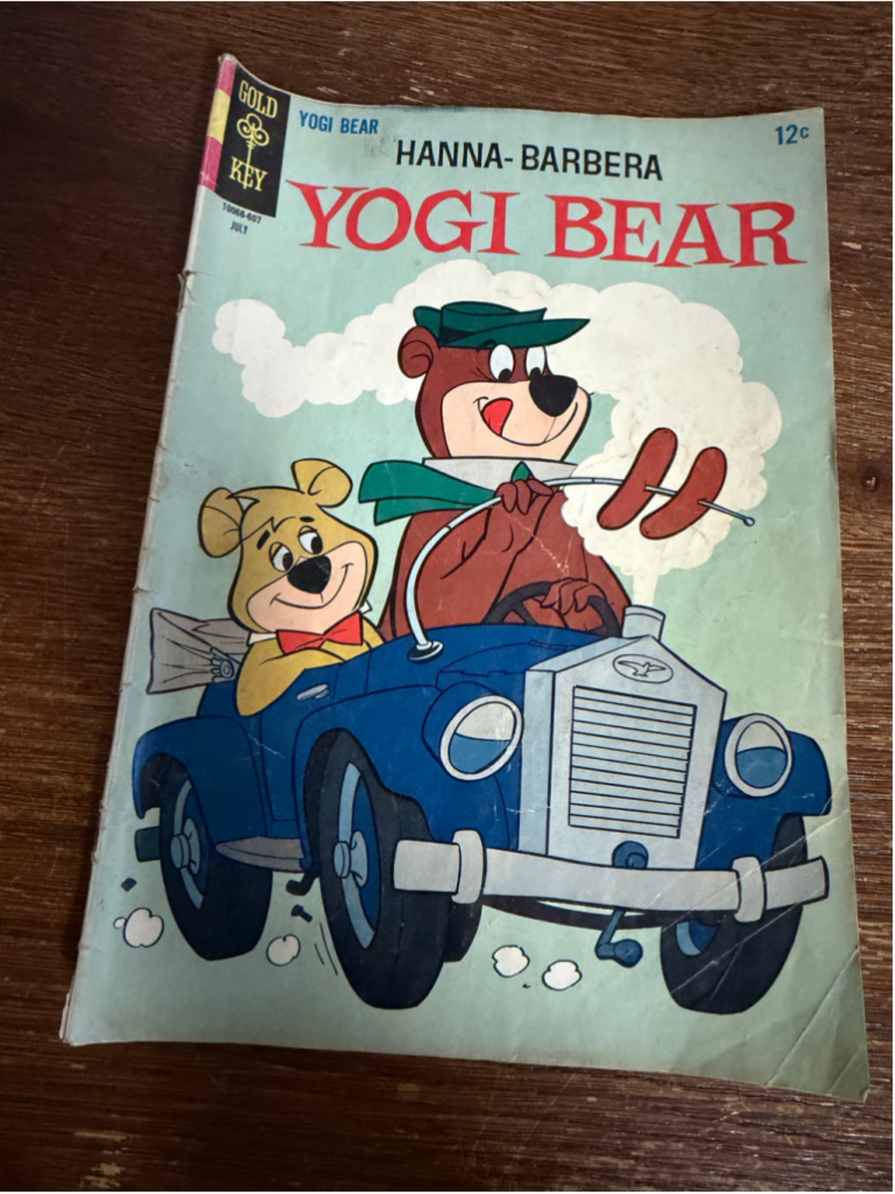 Vintage Yogi Bear Gold Key Comic July 12 Cent Hanna Barbera Silver Age Comic